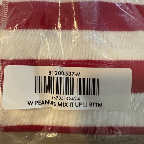 HANNA ANDERSSON Women's Peanuts Holiday Long John Pajama Pants - Sizes M & L - Picture 7 of 8